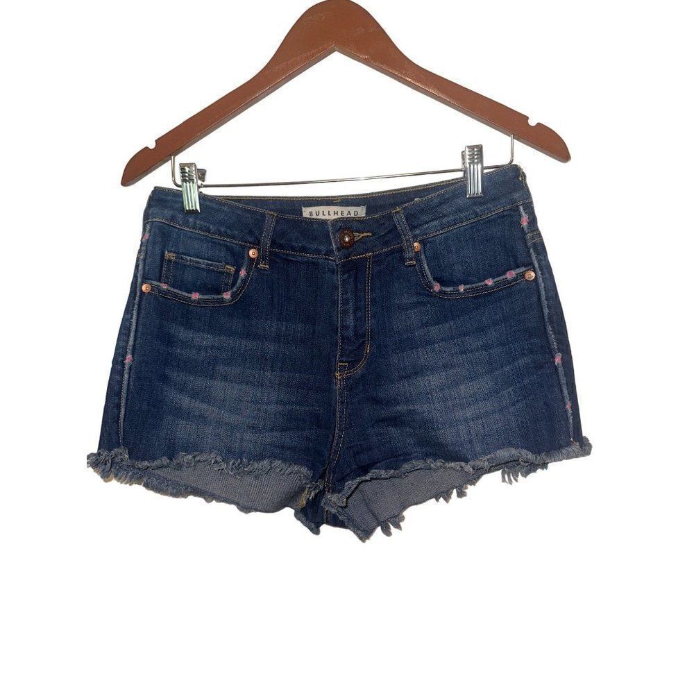 Bullhead High‎ Rise Short With Pink Accent Size 7